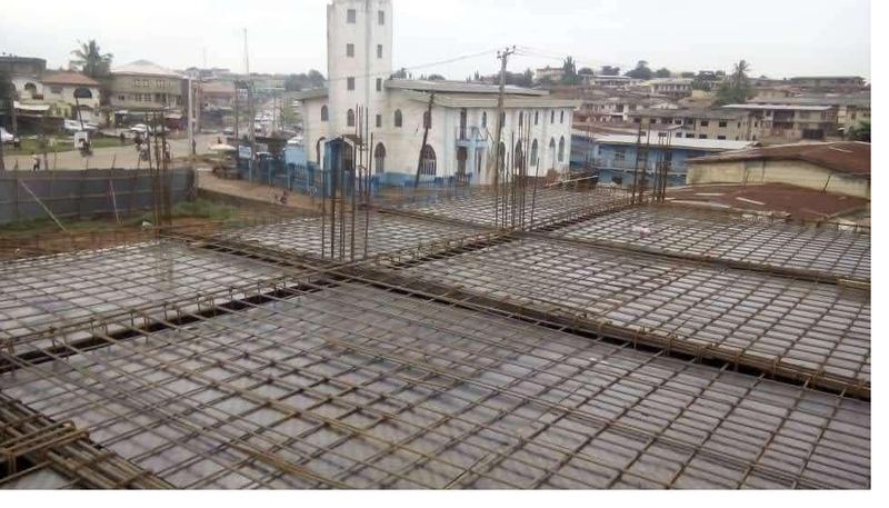 Two-way reinforcement to the suspended slab