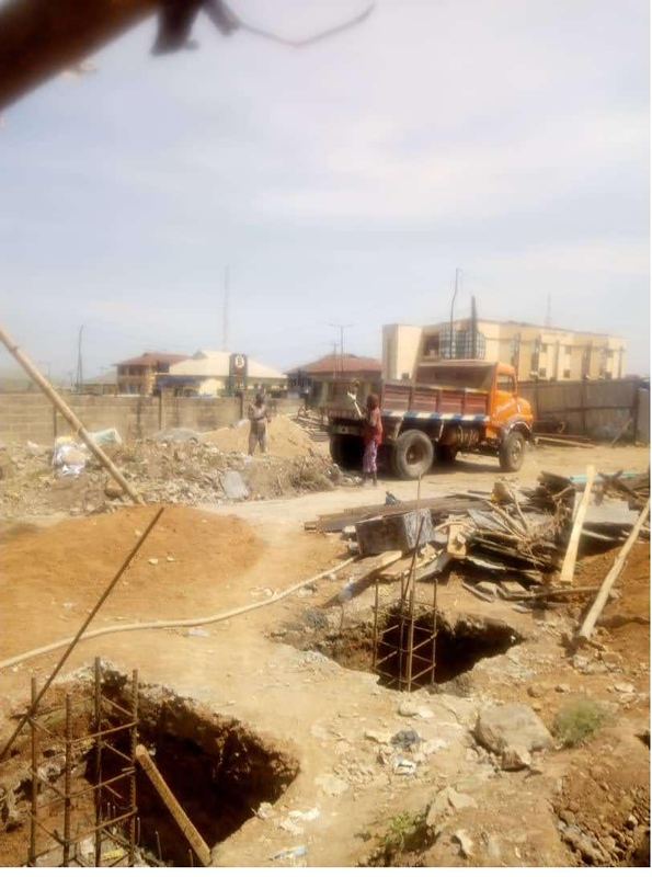 Bulk excavation for equipment foundations