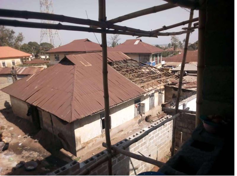 Boundary construction alongside existing property