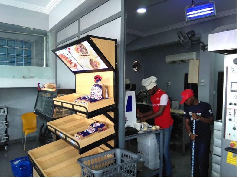 Production and service counter in operation