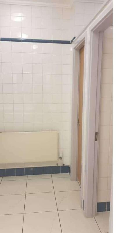 Sanitary fitout: tiling and partition complete
