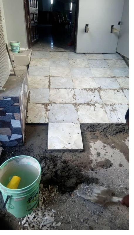Slab cutting and finishing on site
