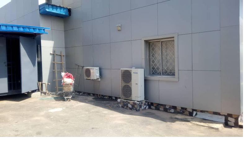 Rear elevation with condenser bank
