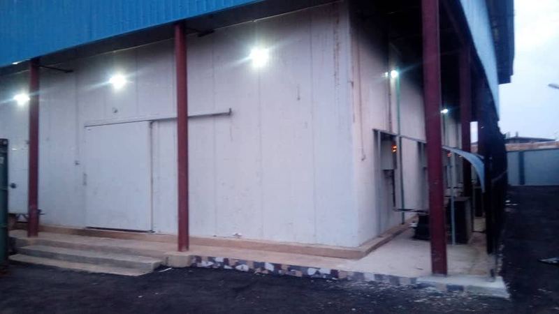 Panel-clad process building