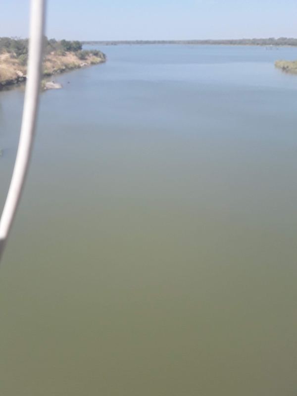 Impounded reservoir upstream of the structure