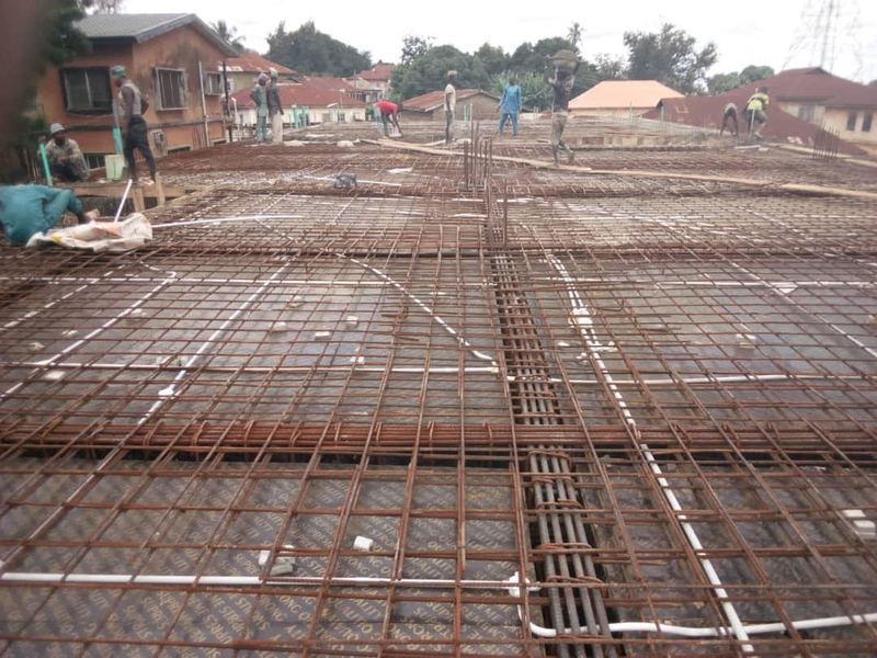 Reinforcement to the suspended floor